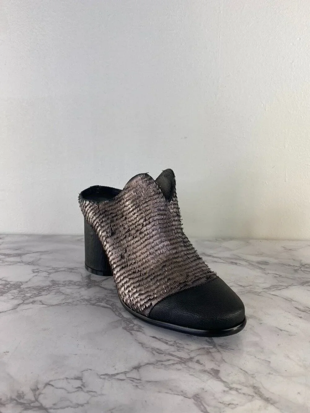 Antelope Waverly Mules Women's Block Round Heel Slip On Shoes SZ 37